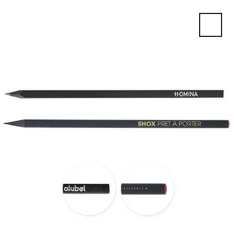 Crayon publicitaire carré - Prestige Black 17,6 cm