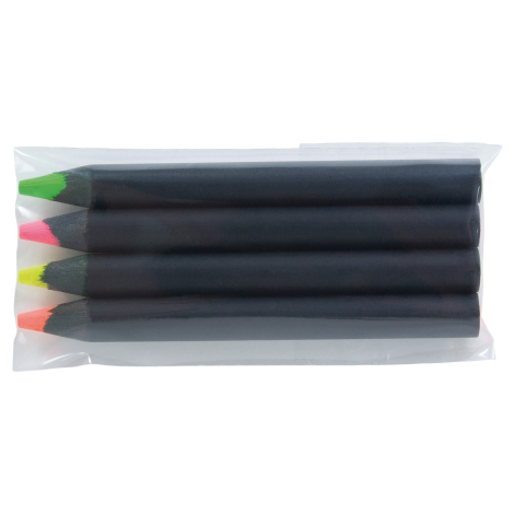 Crayon fluo publicitaire prestige black 8.7 cm