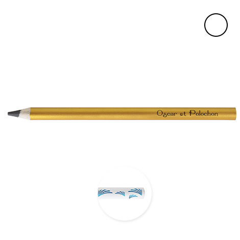 Crayon de bois personnalisé Pantone - Big Graphite 17,6 cm