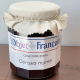 Confiture publicitaire de cerises noires en pot de 335 gr