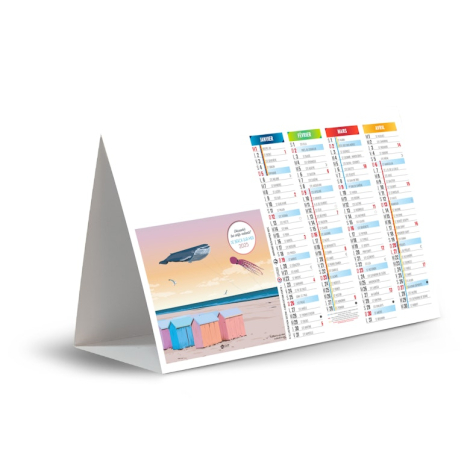 Chevalet de comptoir personnalisable - Côte Mer