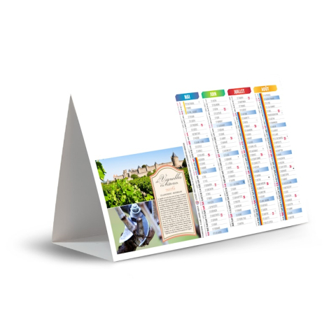 Chevalet de comptoir personnalisable - Vignoble