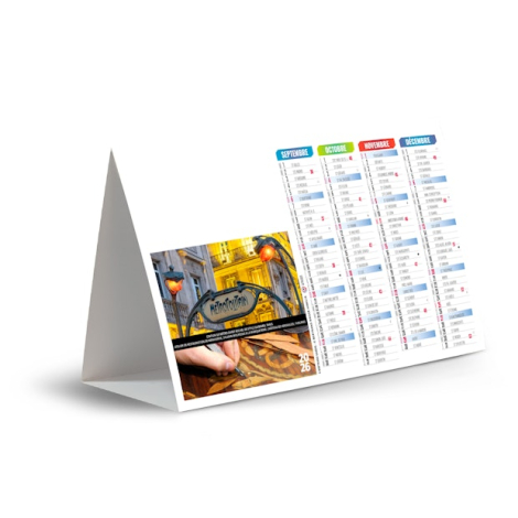 Chevalet de comptoir promotionnel - Histoire