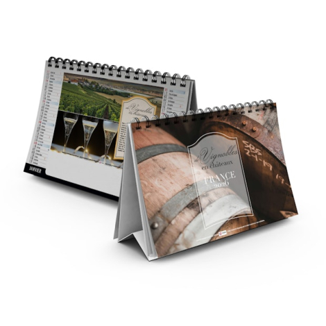 Chevalet standard personnalisable 7 feuillets - Vignoble