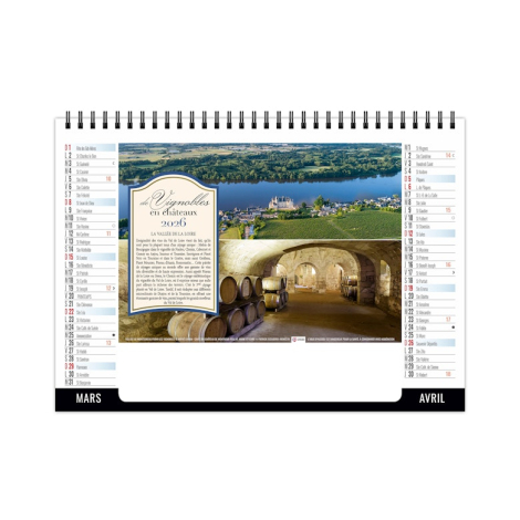 Chevalet standard personnalisable 7 feuillets - Vignoble
