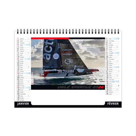 Chevalet standard personnalisé 7 feuillets - Voile classique