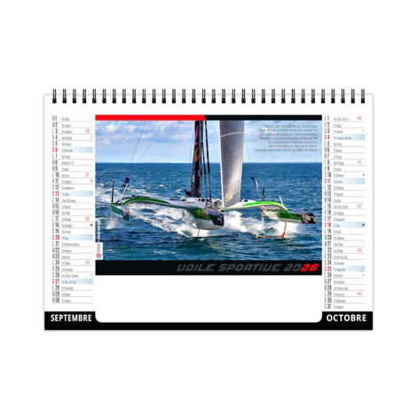 Chevalet standard personnalisé 7 feuillets - Voile classique