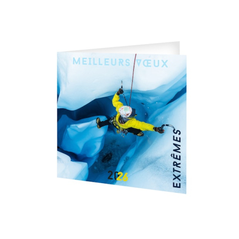 Carte de vœux promotionnelle - Sport extrême Carte de vœux promotionnelle - Sport extrême