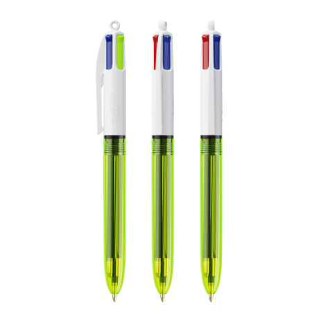 Stylo publicitaire BIC® 4 couleurs Fluo