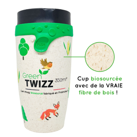 Mug personnalisable Green Twizz - 350 ml