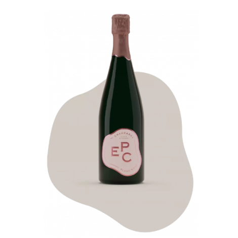 Champagne publicitaire - Blanc Rosé 2 avec son coffret