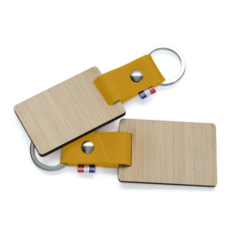 Porte clés personnalisable bambou