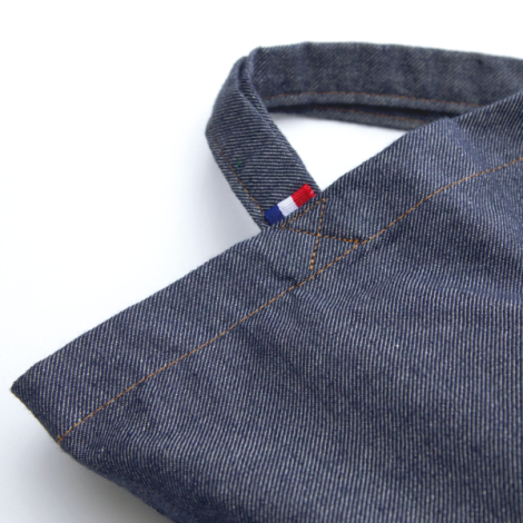 Tote bag promotionnel Denim - 210 gr/m² détail drapeau