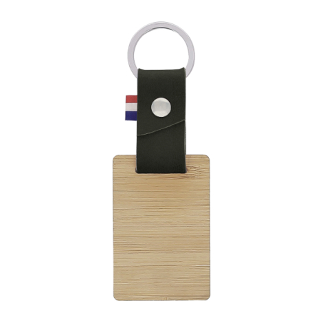 Porte clés personnalisable bambou noir