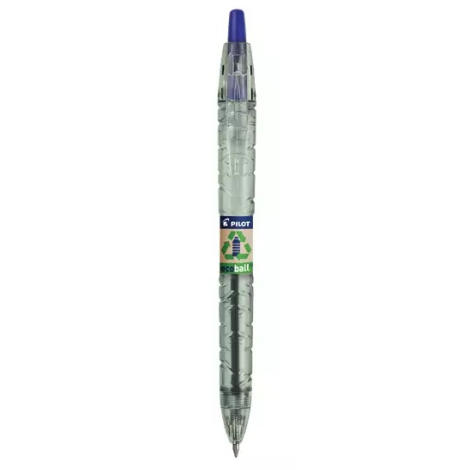 Stylo publicitaire B2P Ecoball Pilot bleu
