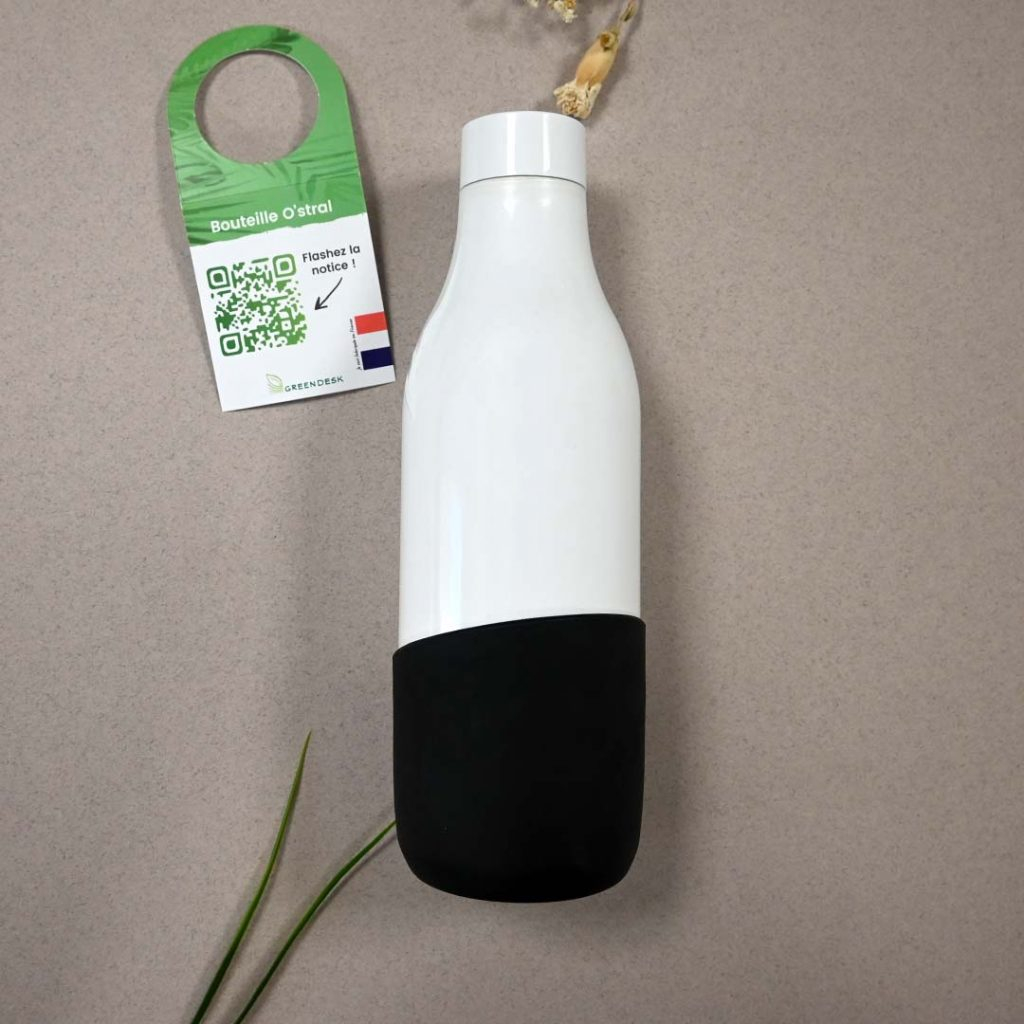 Bouteille isotherme personnalisable - 500 ml Noir