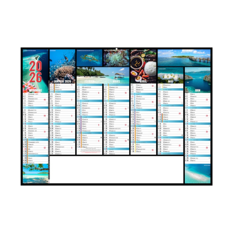 Calendrier de banque personnalisable - JEANNE