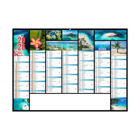 Calendrier de banque personnalisable - JEANNE