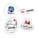 Badge publicitaire attache aimant