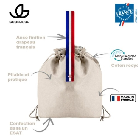 Pochon personnalisable coton recyclé