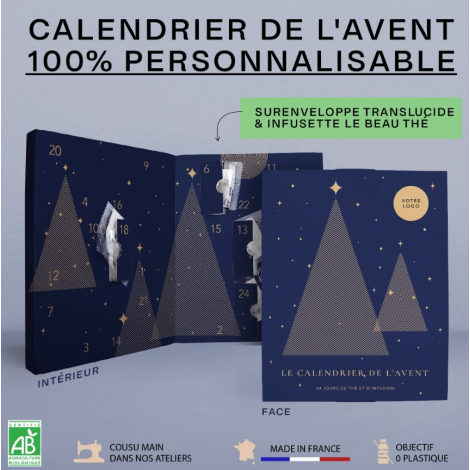 Calendrier de l'avent 2024 personnalisable