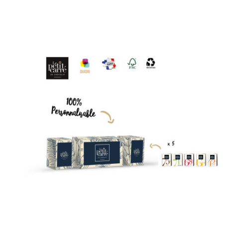 Papillote personnalisable - 5 carés