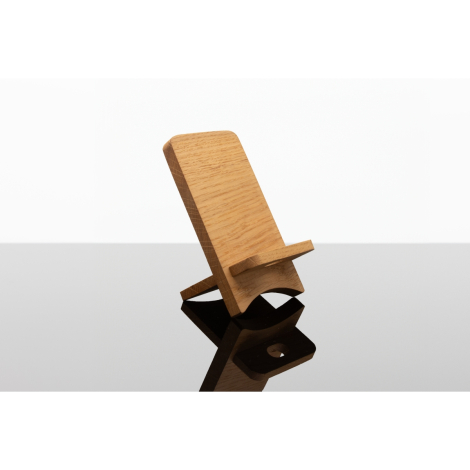 Support téléphone personnalisable en bois