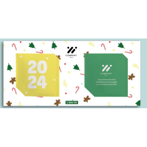 Carte double à infuser personnalisable