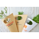 Plant d'arbre avec cornet kraft publicitaire