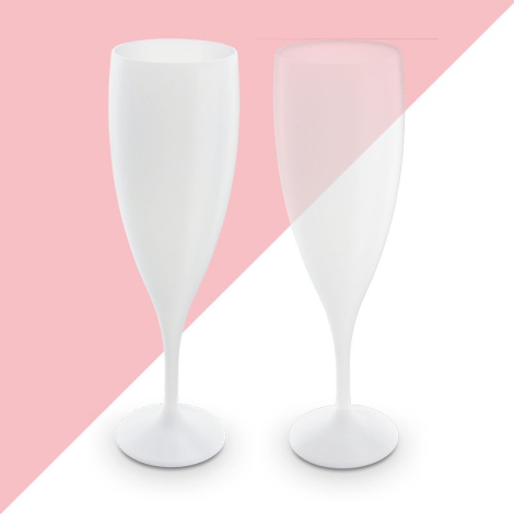 Flute à champagne personnalisable plastique