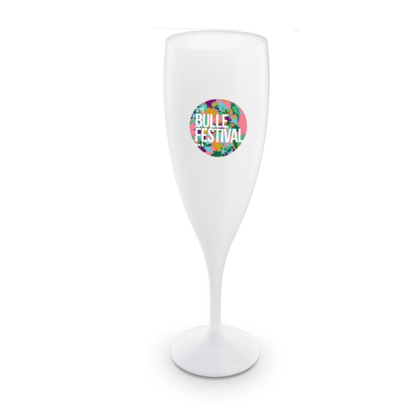 Flute à champagne personnalisable plastique