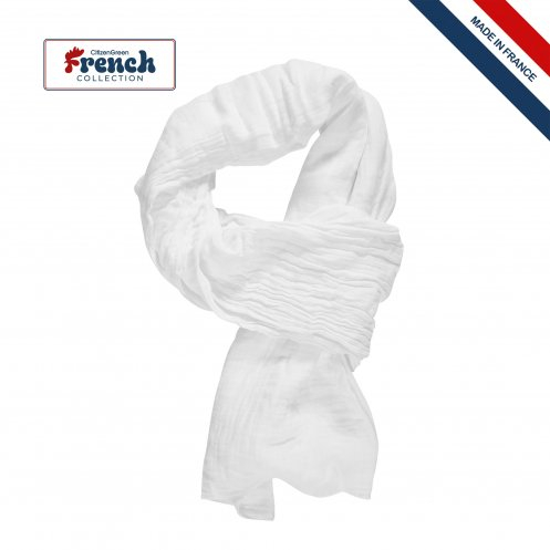 Chèche made in France personnalisable - Morgan Blanc