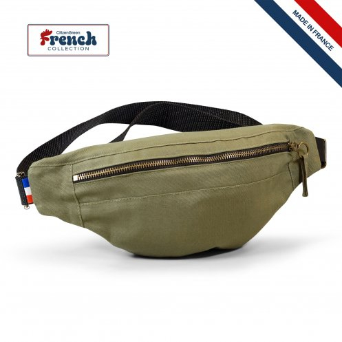 Sac banane made in France personnalisable 220 g/m² - Margote Kaki
