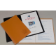 Porte menu personnalisable en cuir recyclé
