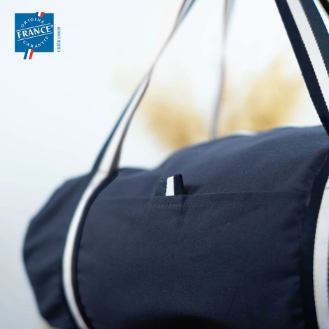 Sac de voyage polochon personnalisable coton recyclé 225gr