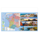 Vue dos du calendrier personnalisable région de France