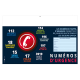Vue dos du calendrier publicitaire numéro d'urgence