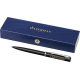 Stylo Waterman Allure noir personnalisé, présenté dans un coffret de luxe.
