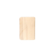 Magnet rectangulaire en bois clair avec angles arrondis posé à plat, sans personnalisation visible.