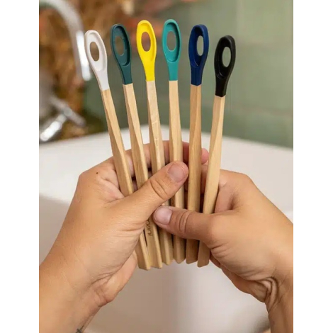 brosse à dents en bois rechargeable – la Maline