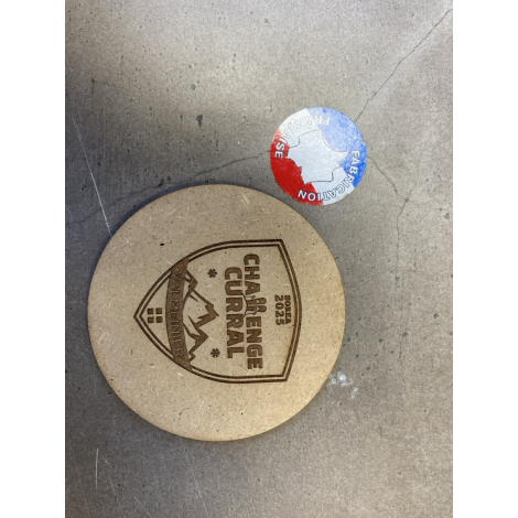 Dessous de verre publicitaire en MDF fabriqué en France