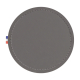 Sous-verre gris avec coutures apparentes et étiquette tricolore sans marquage Sous-verre gris avec coutures apparentes et étiquette tricolore sans marquage