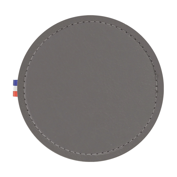 Sous-verre publicitaire personnalisable fabriqué France Gris
