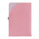 Porte carte grise rose clair matière végétale avec rabat arrondi sans personnalisation