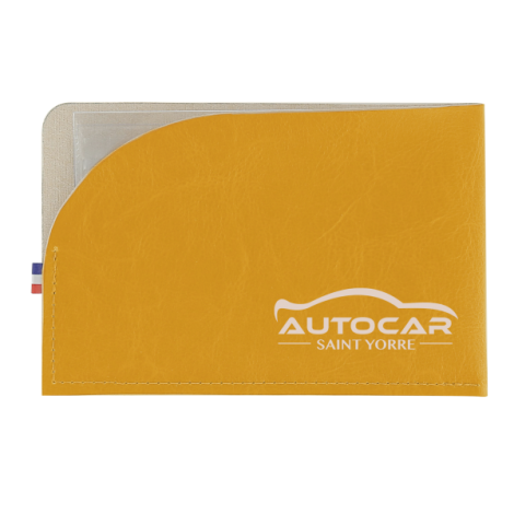 Porte carte grise publicitaire horizontal France