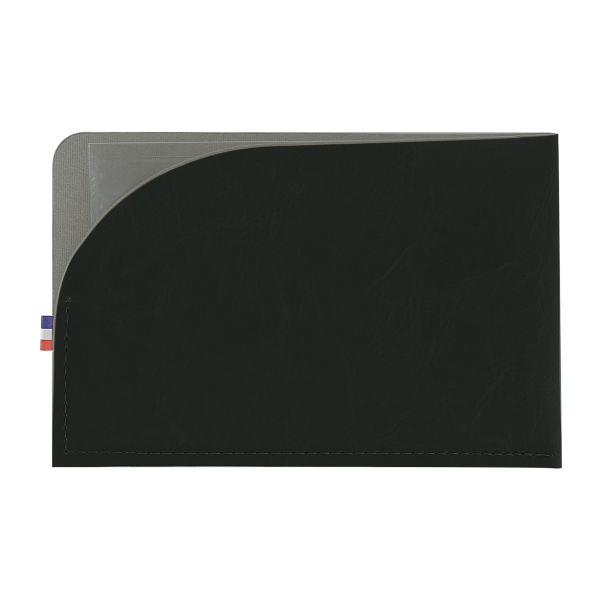 Porte carte grise publicitaire horizontal France Noir
