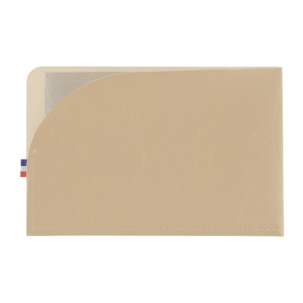 Porte carte grise publicitaire horizontal France Beige