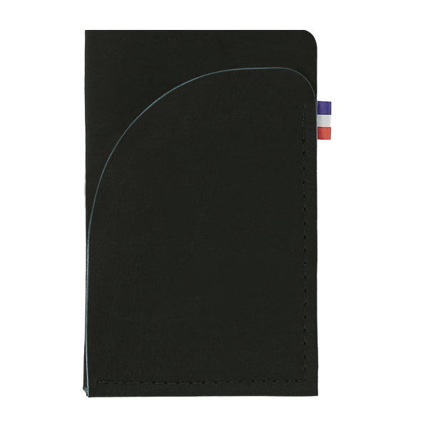 Porte-cartes publicitaire matière végétale France Noir