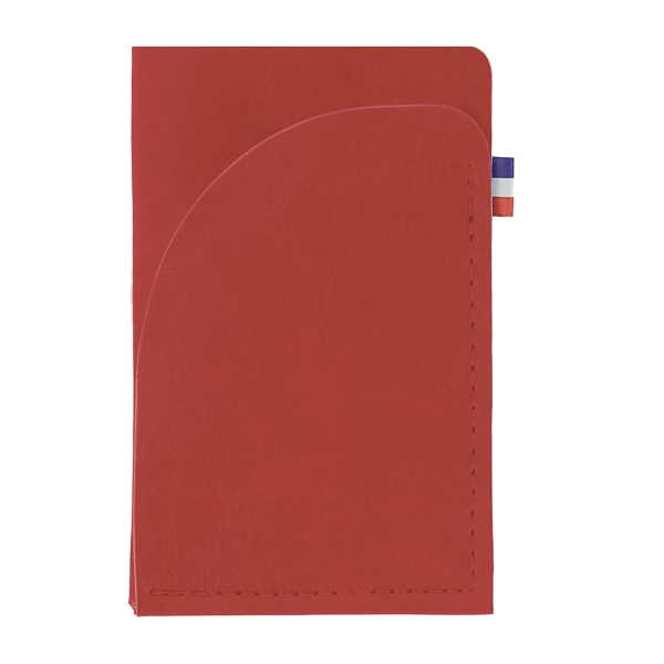 Porte-cartes publicitaire matière végétale France Rouge