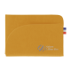 Porte-cartes jaune horizontal avec marquage bas droite face avant